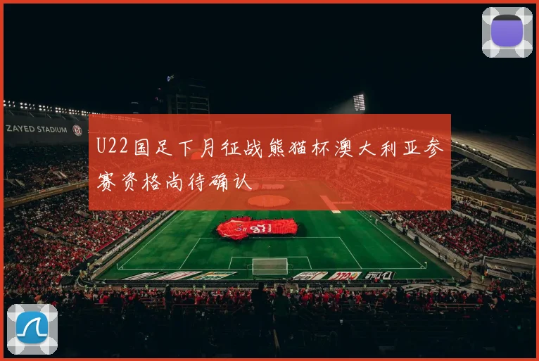 U22国足下月征战熊猫杯澳大利亚参赛资格尚待确认